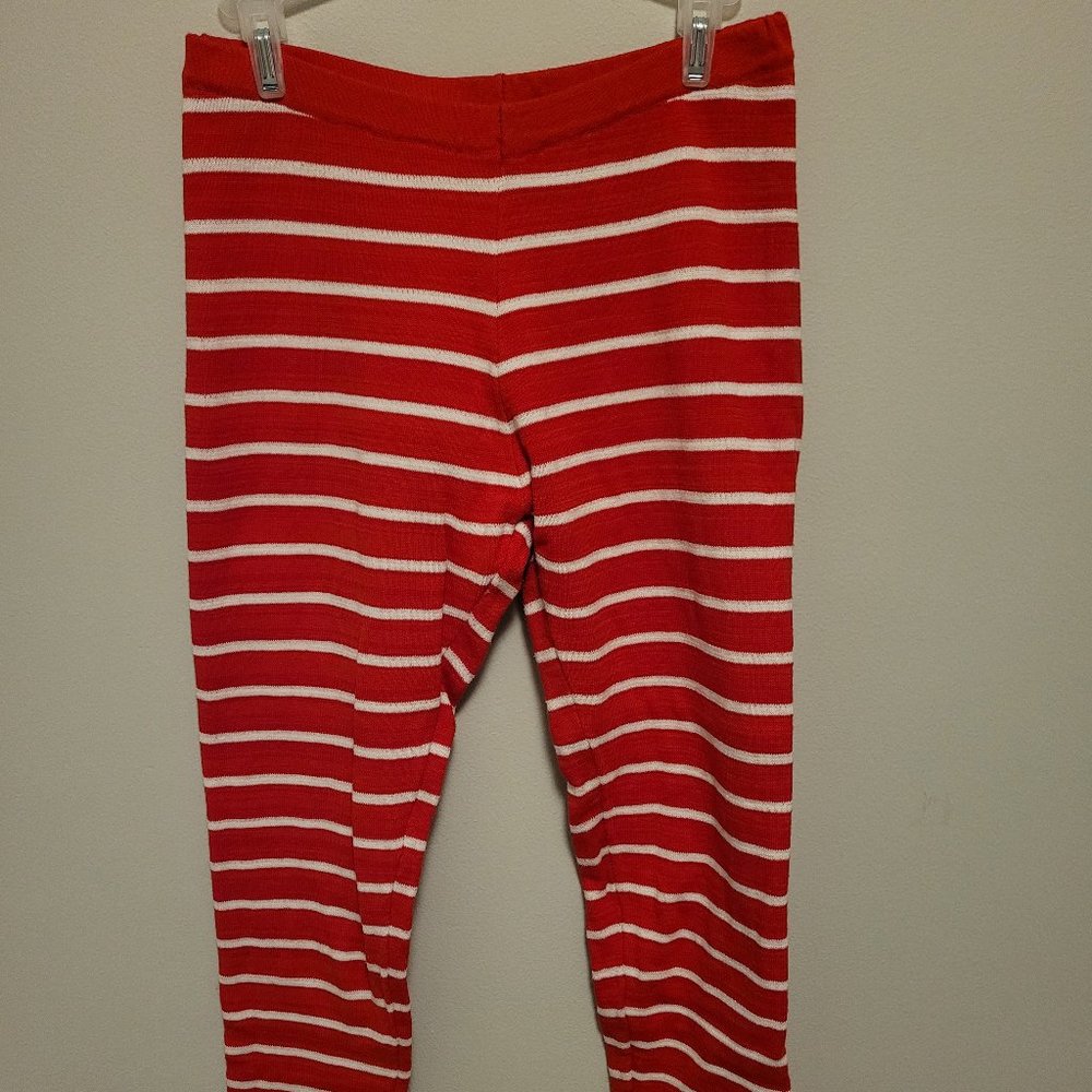 33 Degrees Red & White Striped Pants